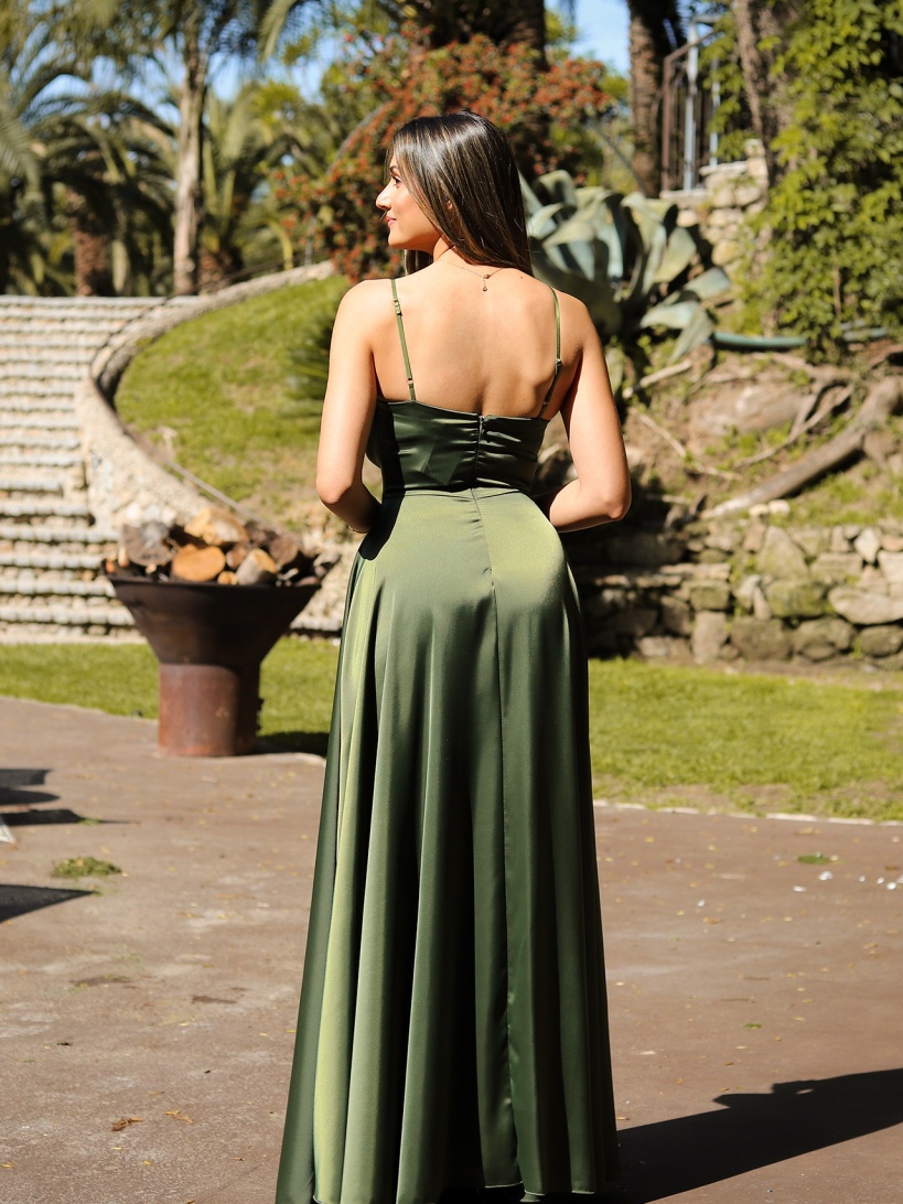 KTL - DRESS 'AURORA' IN OLIVE GREEN