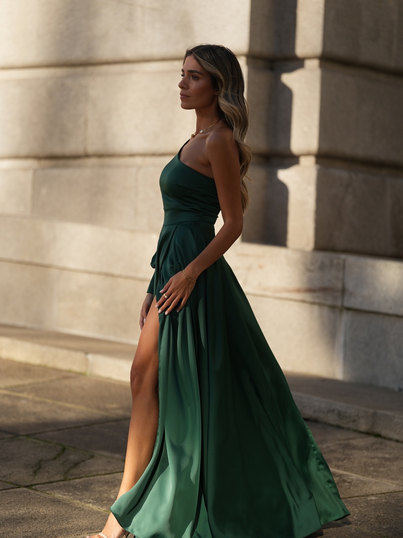 KTL - VESTIDO 'FIRENZE' VERDE GARRAFA