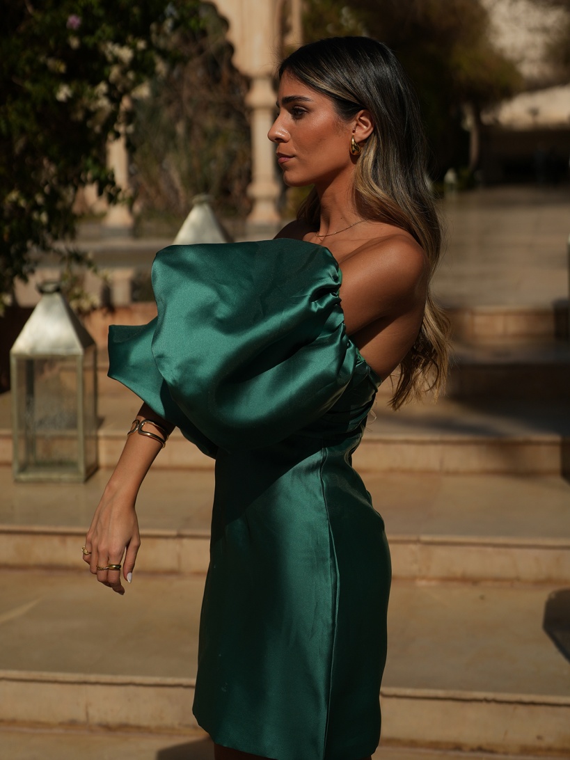 KTL - DRESS 'ANITA' IN EMERALD GREEN