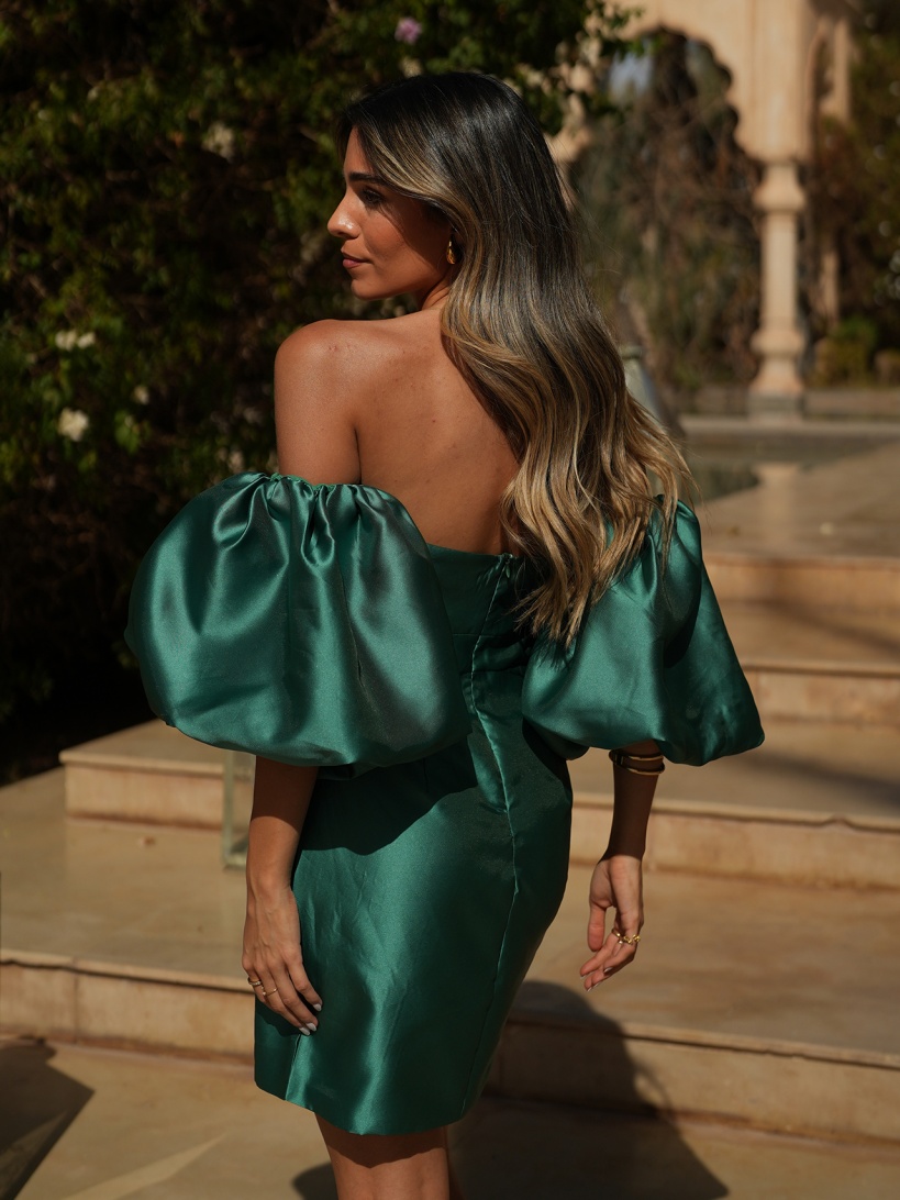 KTL - DRESS 'ANITA' IN EMERALD GREEN