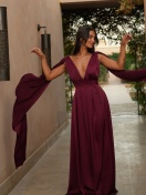 KTL - DRESS 'LETCIA' IN BURGUNDY