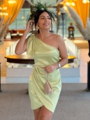 KTL - DRESS 'BRYANA' IN LIME GREEN