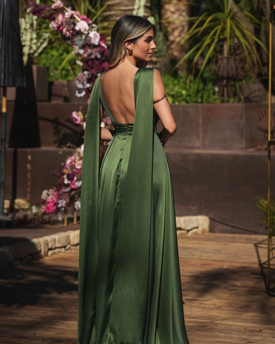KTL - DRESS 'LETCIA' IN OLIVE GREEN