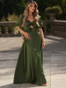 KTL - DRESS 'BUBALI' IN OLIVA GREEN