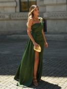 KTL - DRESS 'LARA' IN OLIVE GREEN
