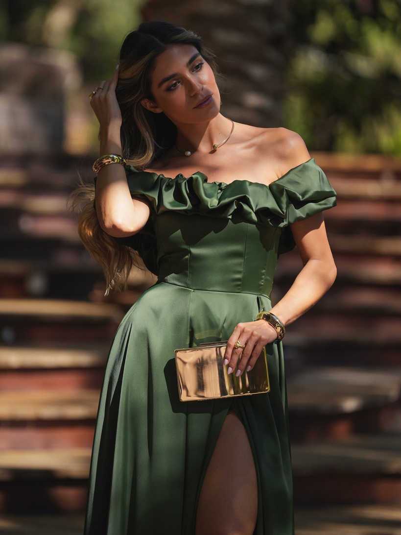 KTL - DRESS 'MARYA' IN OLIVE GREEN