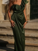 KTL - DRESS 'CELLY' IN OLIVE GREEN