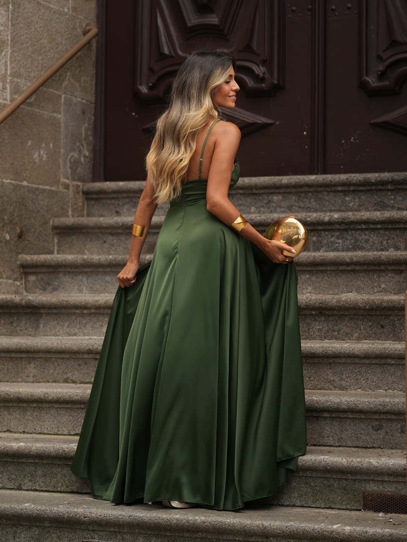 KTL - DRESS 'POLLY' OLIVE GREEN