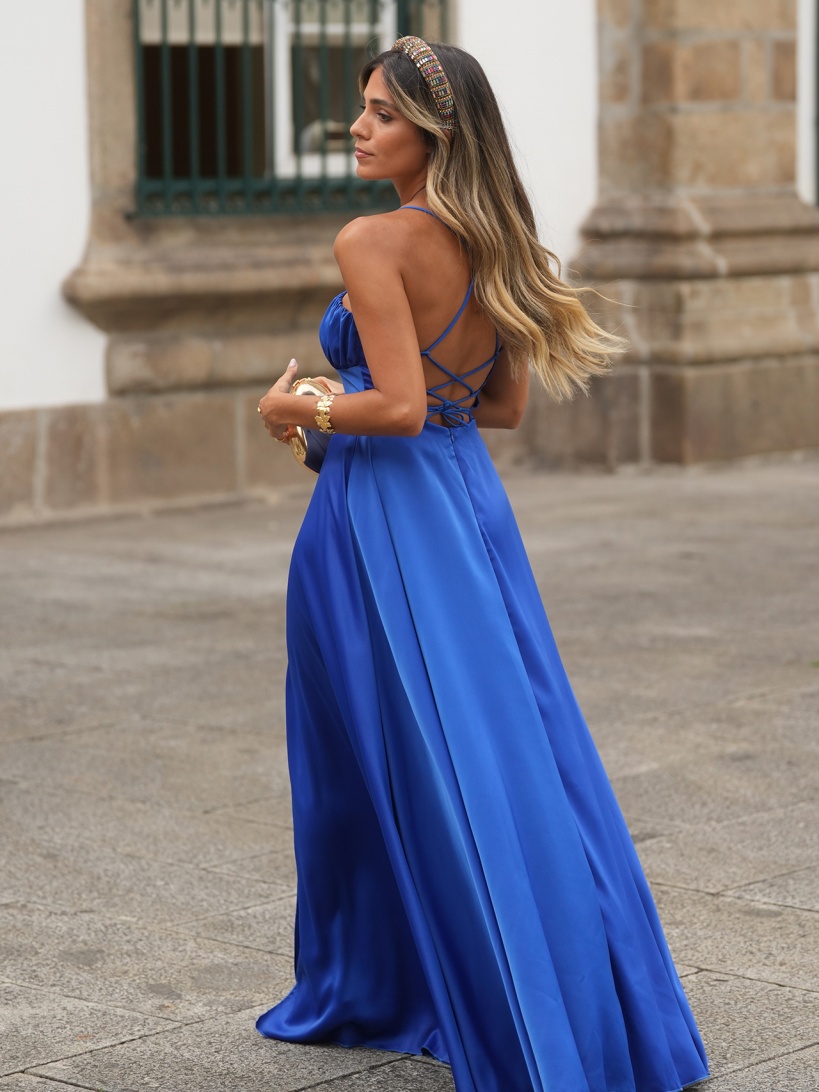 KTL - DRESS 'SASA' IN ROYAL BLUE