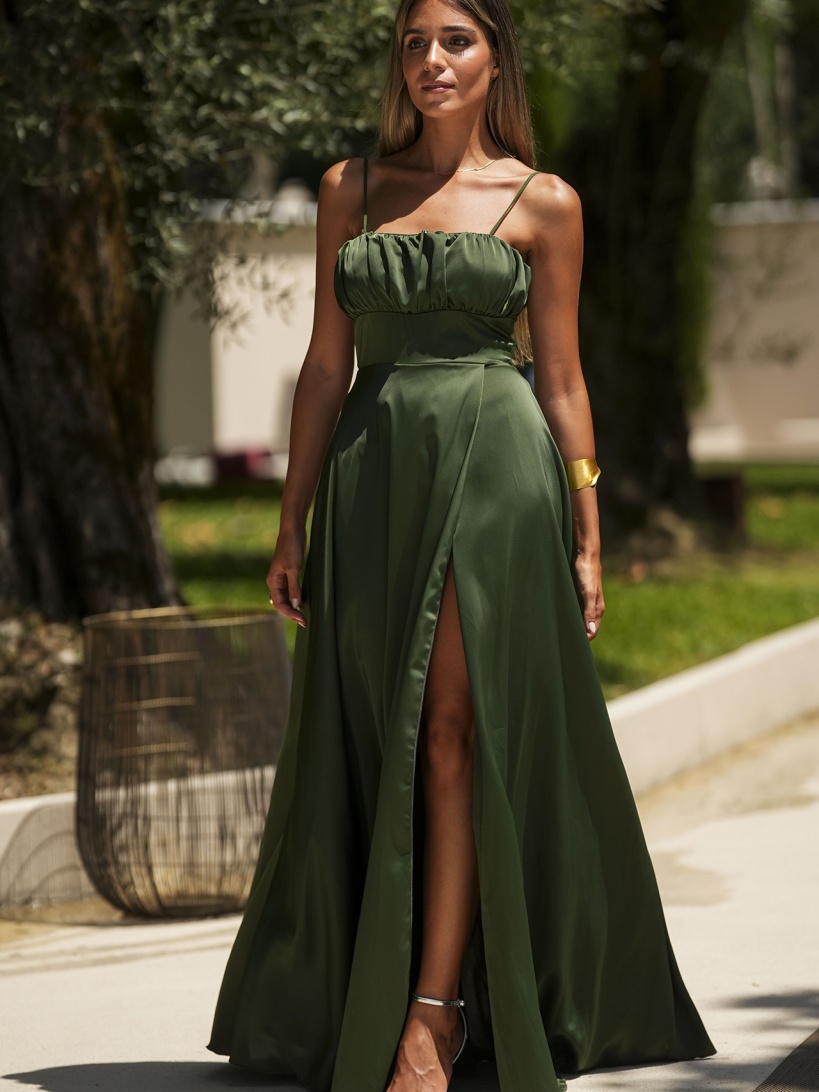 KTL - DRESS 'SASA' IN OLIVE GREEN