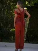 KTL - DRESS 'MAGDALENA' IN BRICK COLOR