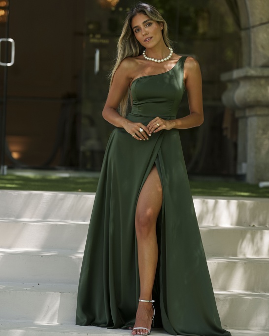 KTL - DRESS 'ALBA' IN OLIVE GREEN