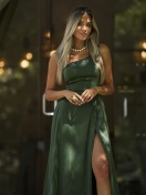 KTL - DRESS 'ALBA' IN OLIVE GREEN