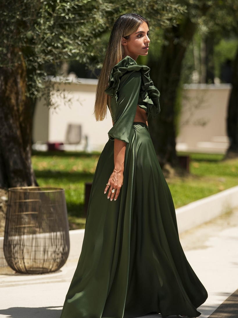 KTL - DRESS 'JOLENE' IN OLIVE GREEN