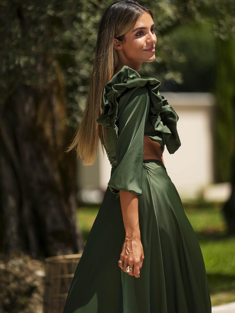 KTL - DRESS 'JOLENE' IN OLIVE GREEN