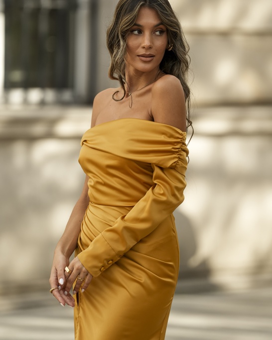 KTL - DRESS 'MONACO" IN MUSTARD