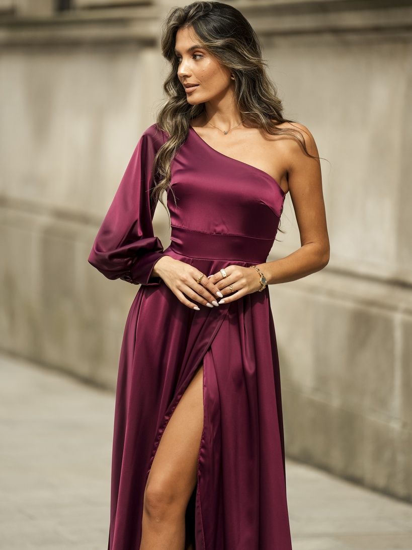 KTL - DRESS 'FIRENZE' IN BURGUNDY