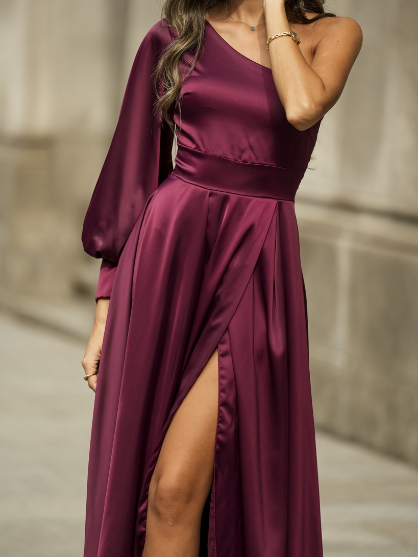 KTL - DRESS 'FIRENZE' IN BURGUNDY