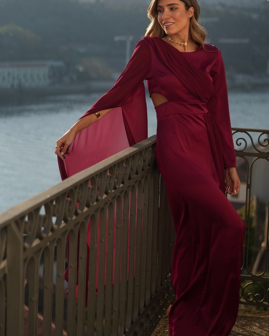 KTL - VESTIDO 'NICE' BURGUNDY